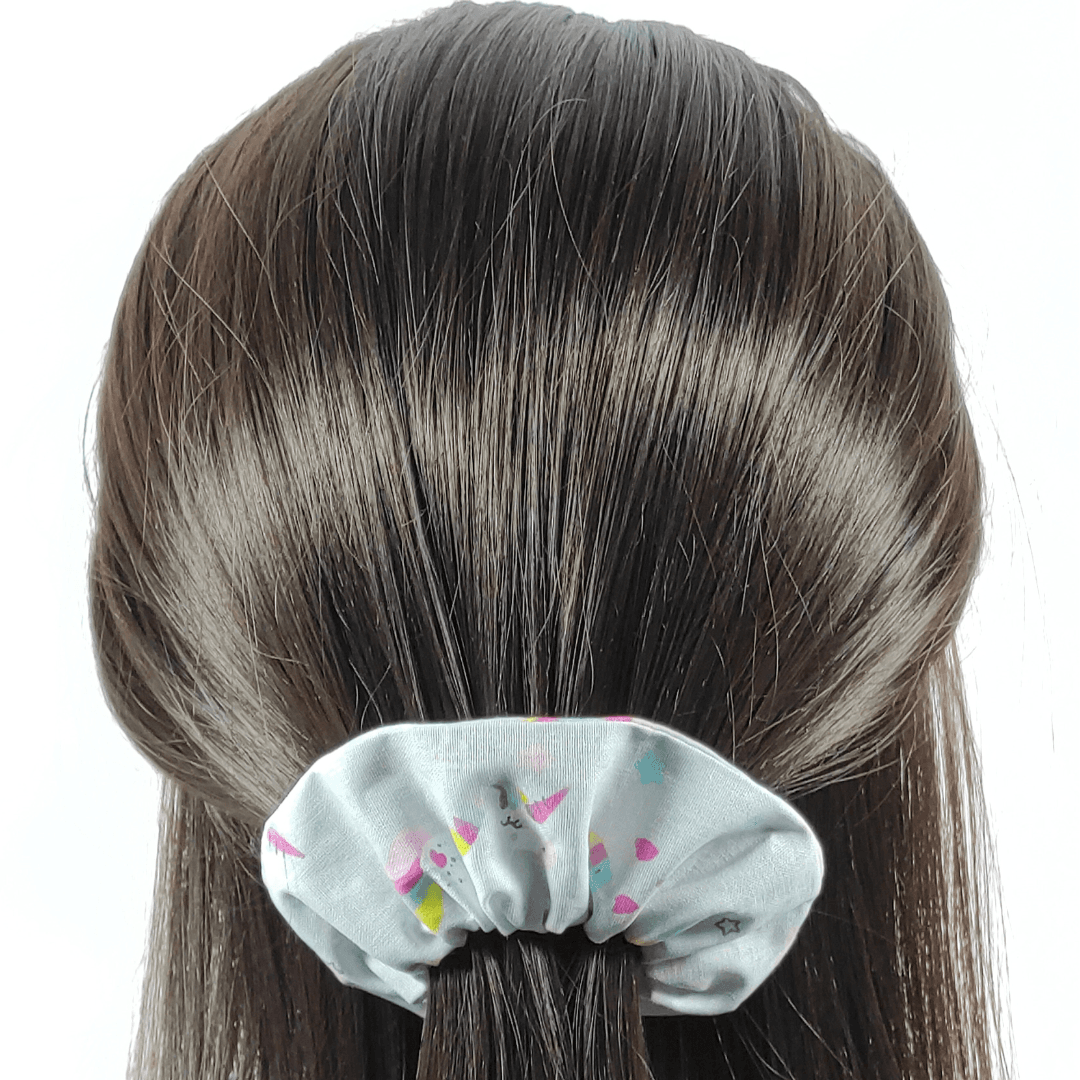 au-bonheur-de-petite-fleur-chouchou-enfant-licorne-gris-coton image 2
