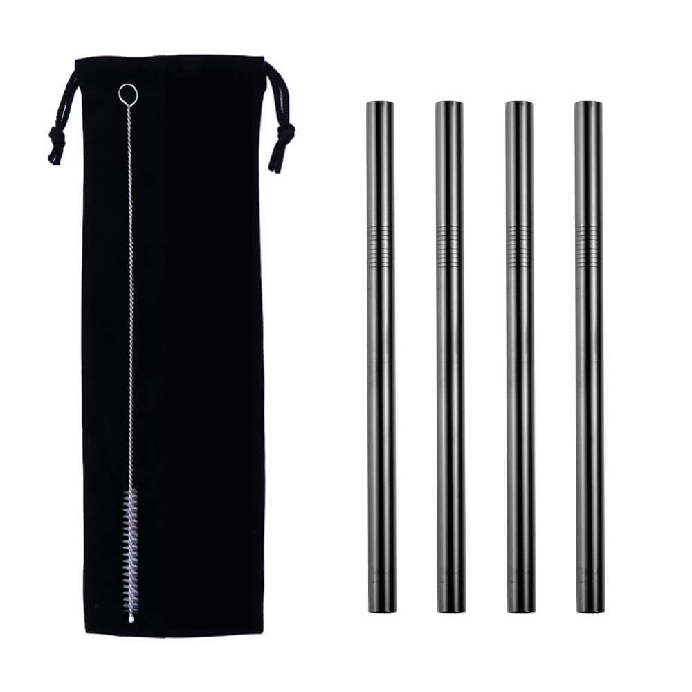 hilloo-pailles-inox-large-4-pailles-argent-21cm-smoothie image 5
