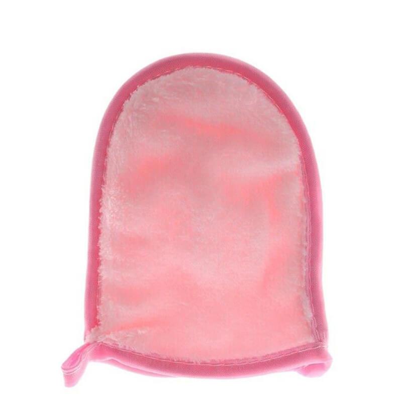 hilloo-gant-d-maquillant-lavable-microfibre-rose-rouge-1-pc image 3