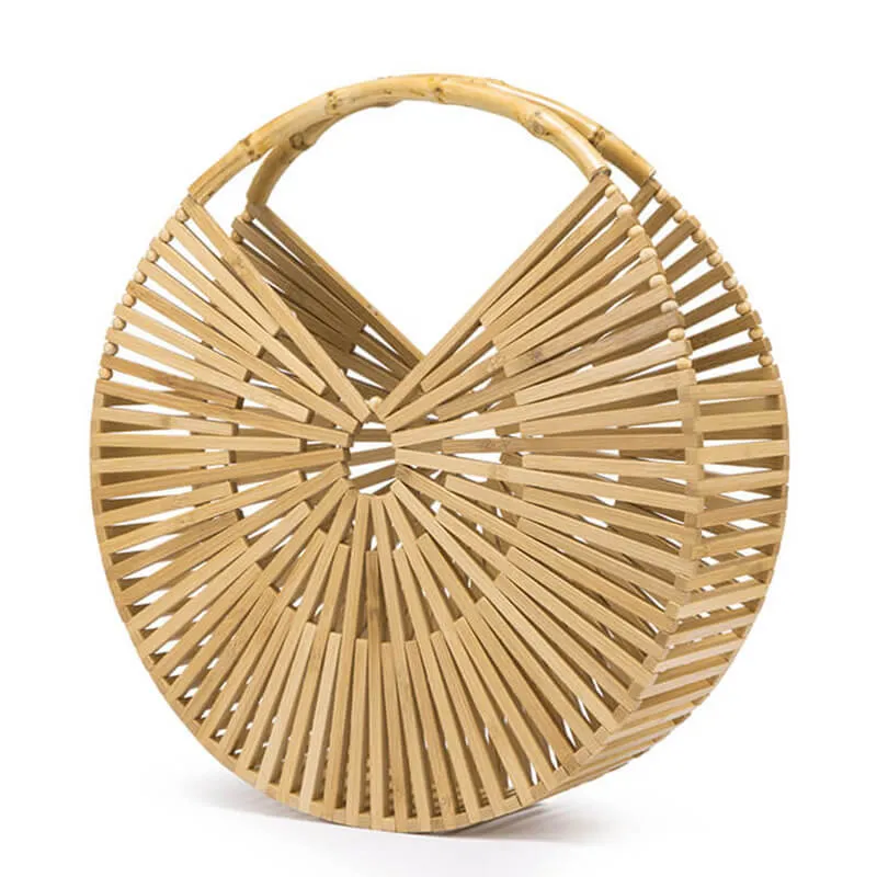 hilloo-sac-bambou-rond-en-bambou-naturel-main image 1