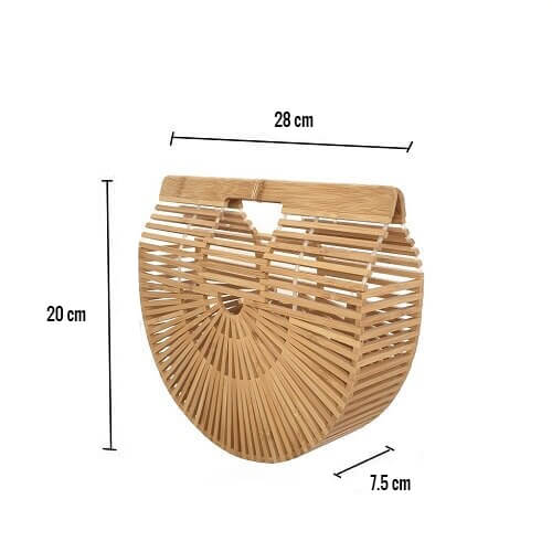 hilloo-demi-lune-sac-bambou-port-main-naturel-tendance image 5