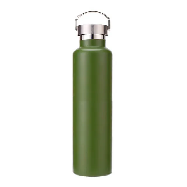 hilloo-bouteilles-inox-gourde-isotherme-verte-sans-bpa-rando image 1
