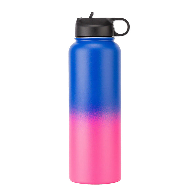 hilloo-gourde-inox-sport-bleu-rose-500ml-isotherme-sans-bpa image 1