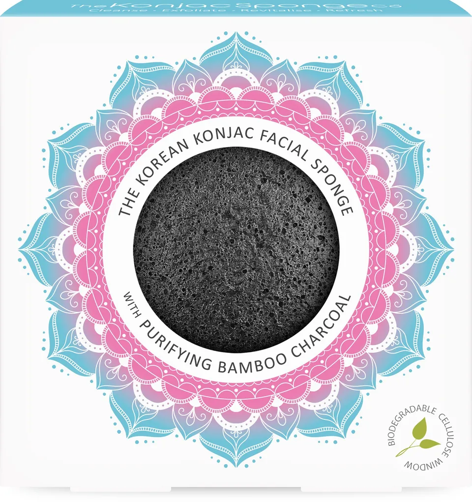 konjac-sponge-company-mandala-ponge-visage-charbon image 1