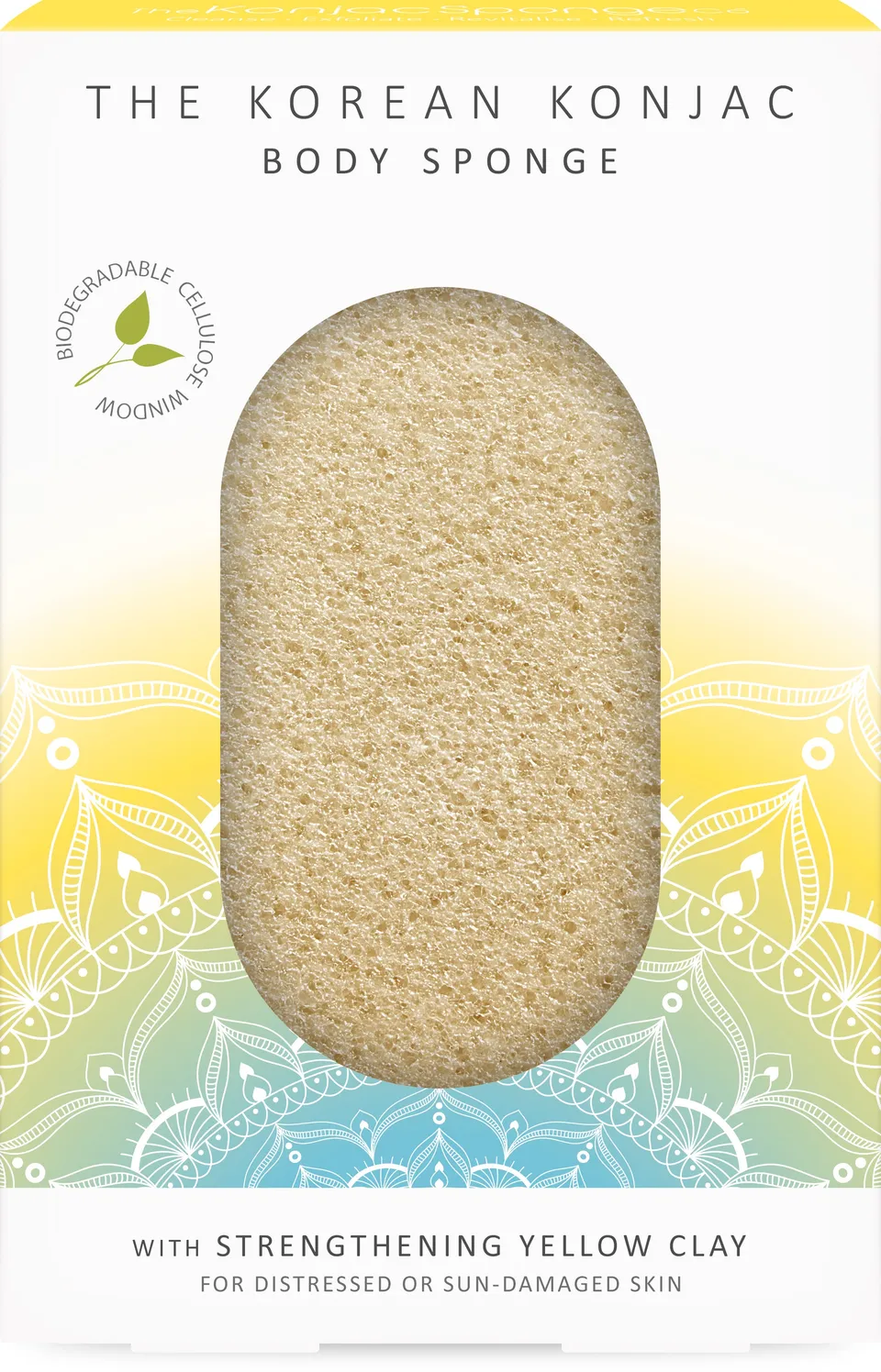 konjac-sponge-company-mandala-ponge-corps-argile-jaune-peau-s-che image 1