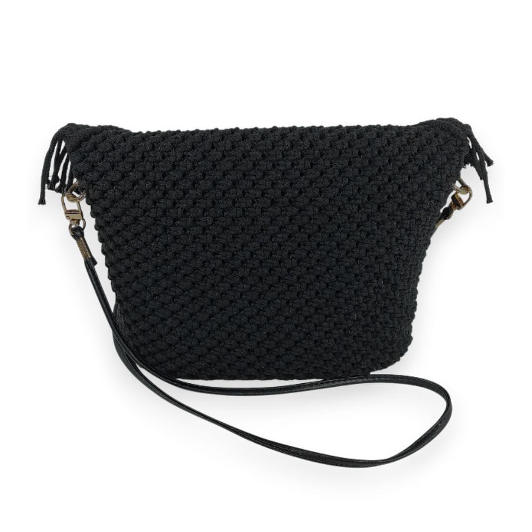 au-bonheur-de-petite-fleur-sac-bandouli-re-macram-noir-boh-me-fait-main image 3