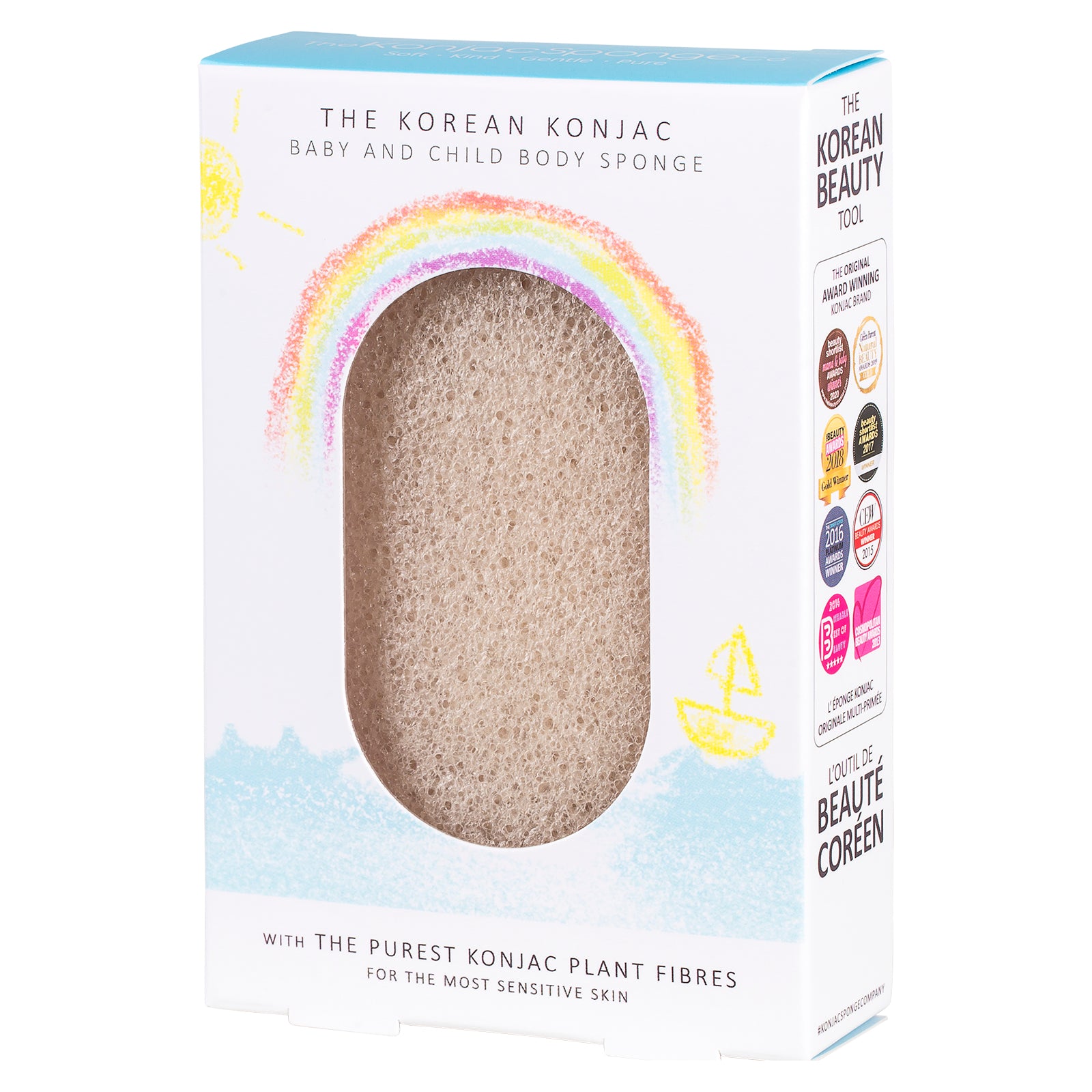 konjac-sponge-company-baby-sponges-ponge-bain-b-b-pure image 1