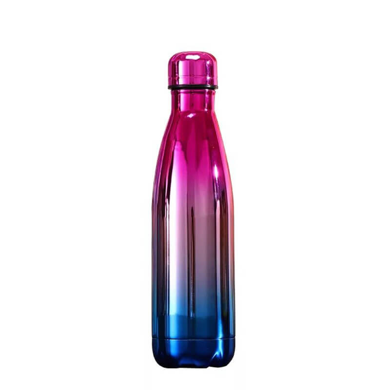 hilloo-rose-argent-bleu-bouteille-inox-isotherme-500-ml-bpa image 1