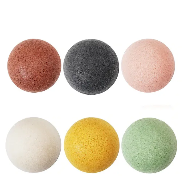 hilloo-konjac-ponge-visage-naturelle-lot-de-6-exfoliante image 1