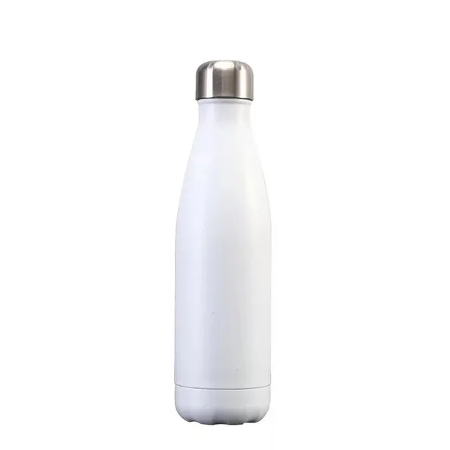 hilloo-bouteilles-inox-blanc-mat-gourde-isotherme-500-ml image 1