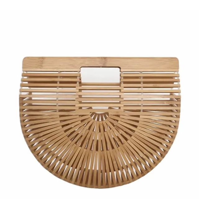 hilloo-demi-lune-sac-bambou-port-main-naturel-tendance image 1