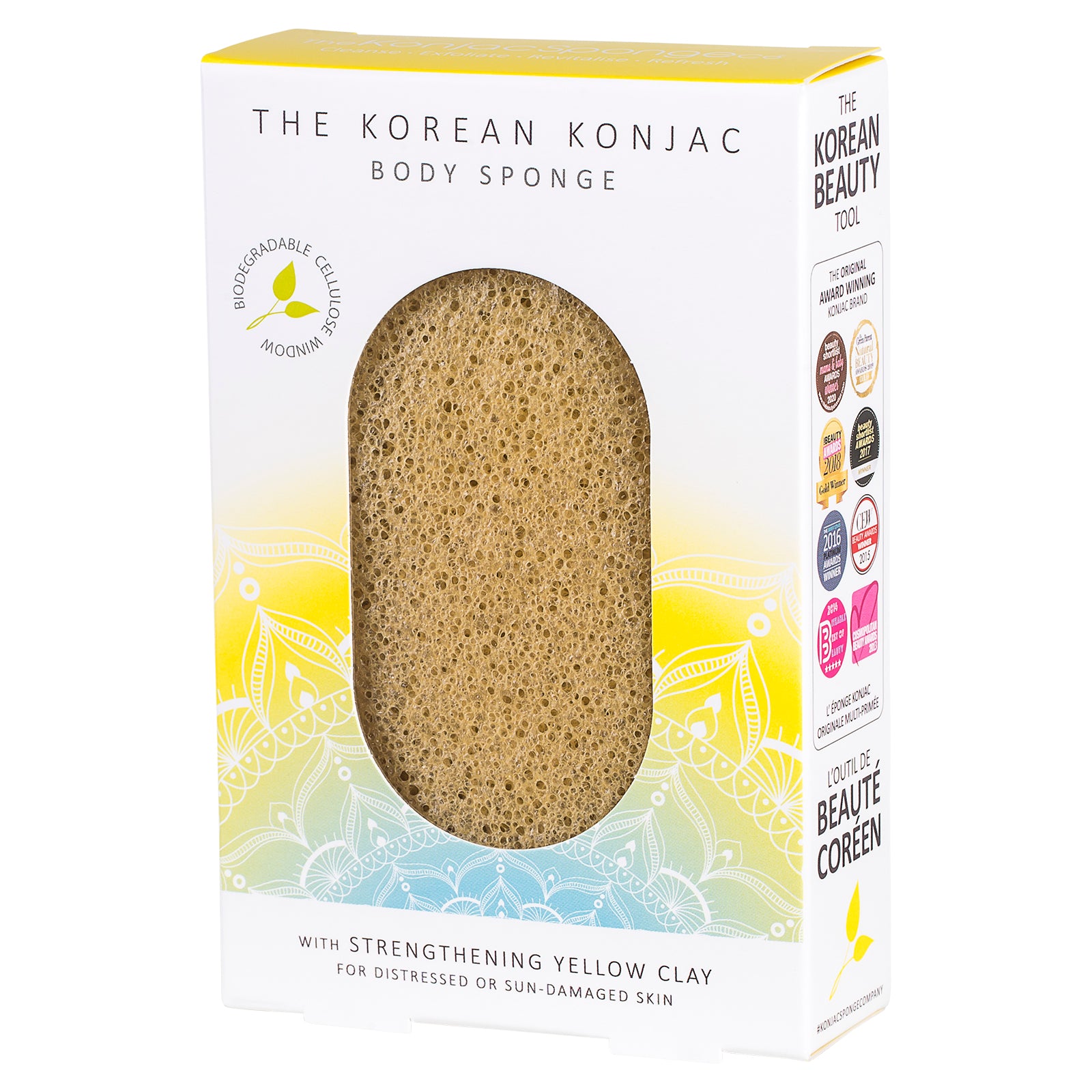 konjac-sponge-company-mandala-ponge-corps-argile-jaune-peau-s-che image 2