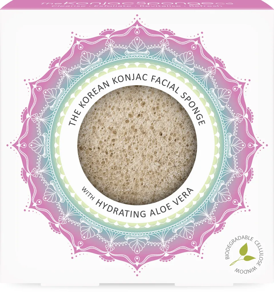 konjac-sponge-company-mandala-ponge-visage-aloe-vera image 1