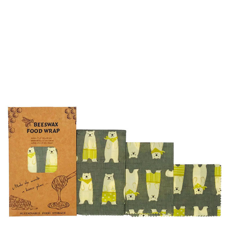 hilloo-emballages-cire-d-abeille-ours-3-emballages-coton image 1