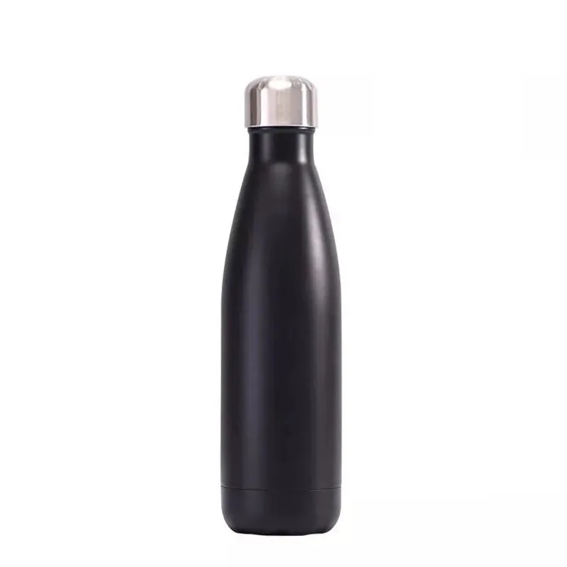 hilloo-bouteilles-inox-gourde-isotherme-noir-mat-500ml-sans-bpa image 1