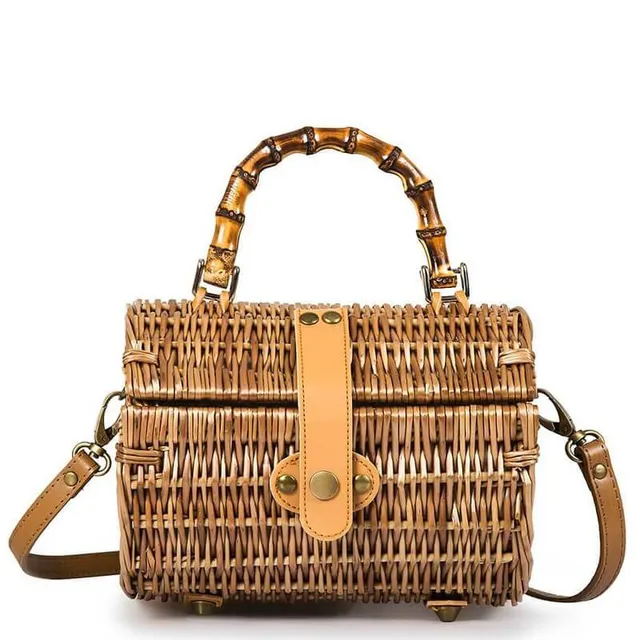hilloo-sacs-bambou-sac-panier-poign-e-naturel-20-cm image 1