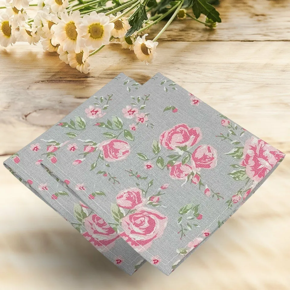 au-bonheur-de-petite-fleur-mouchoirs-coton-bio-lavables-roses image 1