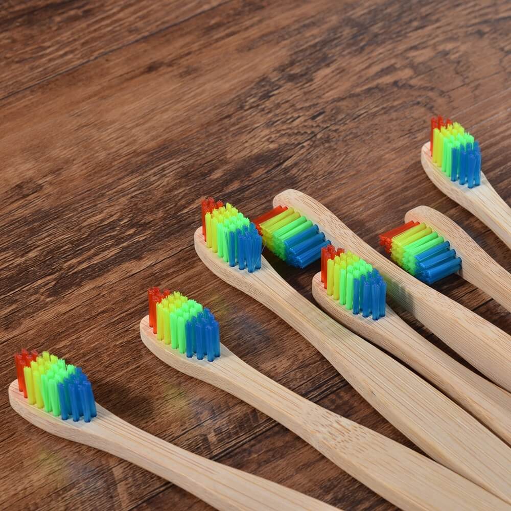hilloo-brosses-dents-bambou-enfant-arc-en-ciel-10-pi-ces image 2