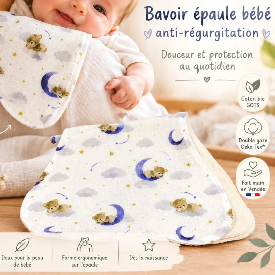au-bonheur-de-petite-fleur-coin-des-b-b-s-bavoir-paule-b-b-coton-bio image 1