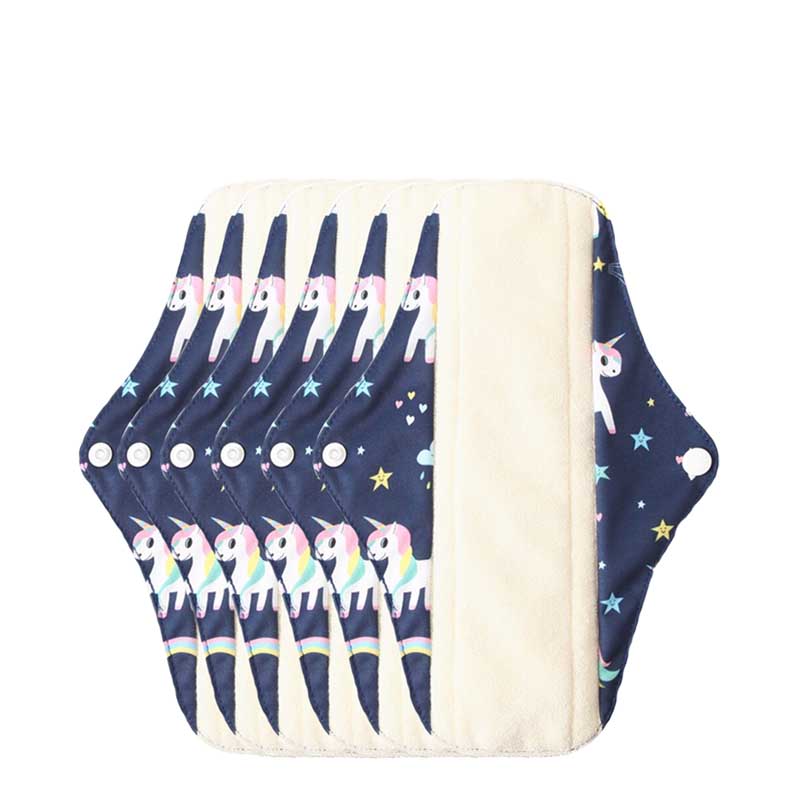 hilloo-serviettes-hygi-niques-lavables-licorne-flux-l-ger-1-serviette image 3
