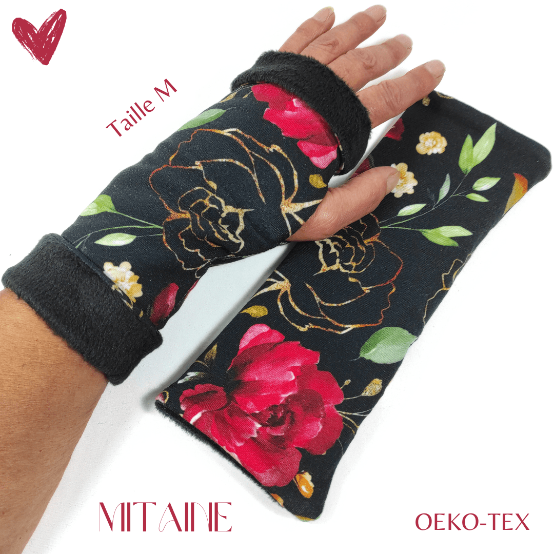 au-bonheur-de-petite-fleur-mitaines-femme-polaire-noires-coton-oeko-tex image 5