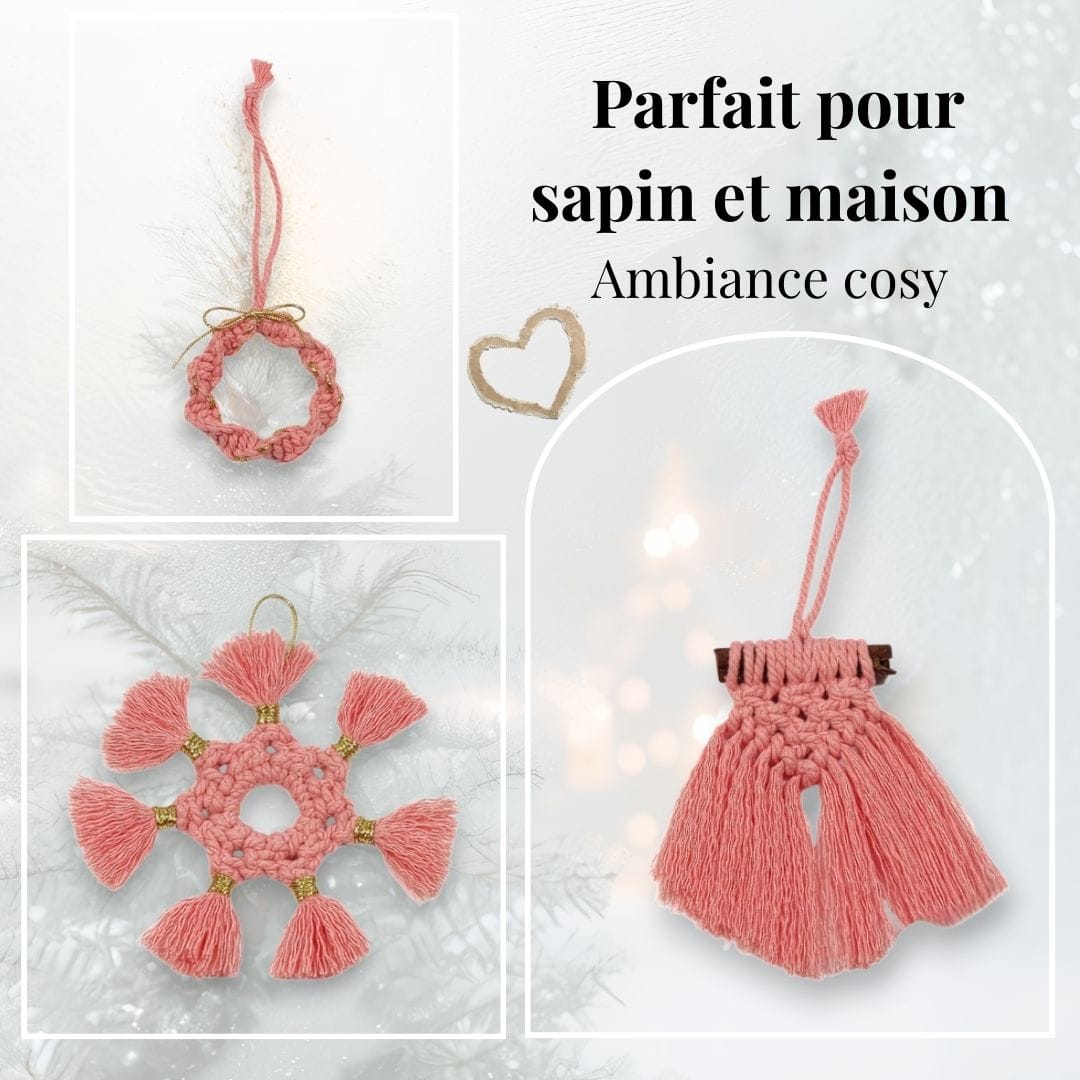 au-bonheur-de-petite-fleur-d-corations-ornements-no-l-macram-coton-lot-3 image 5