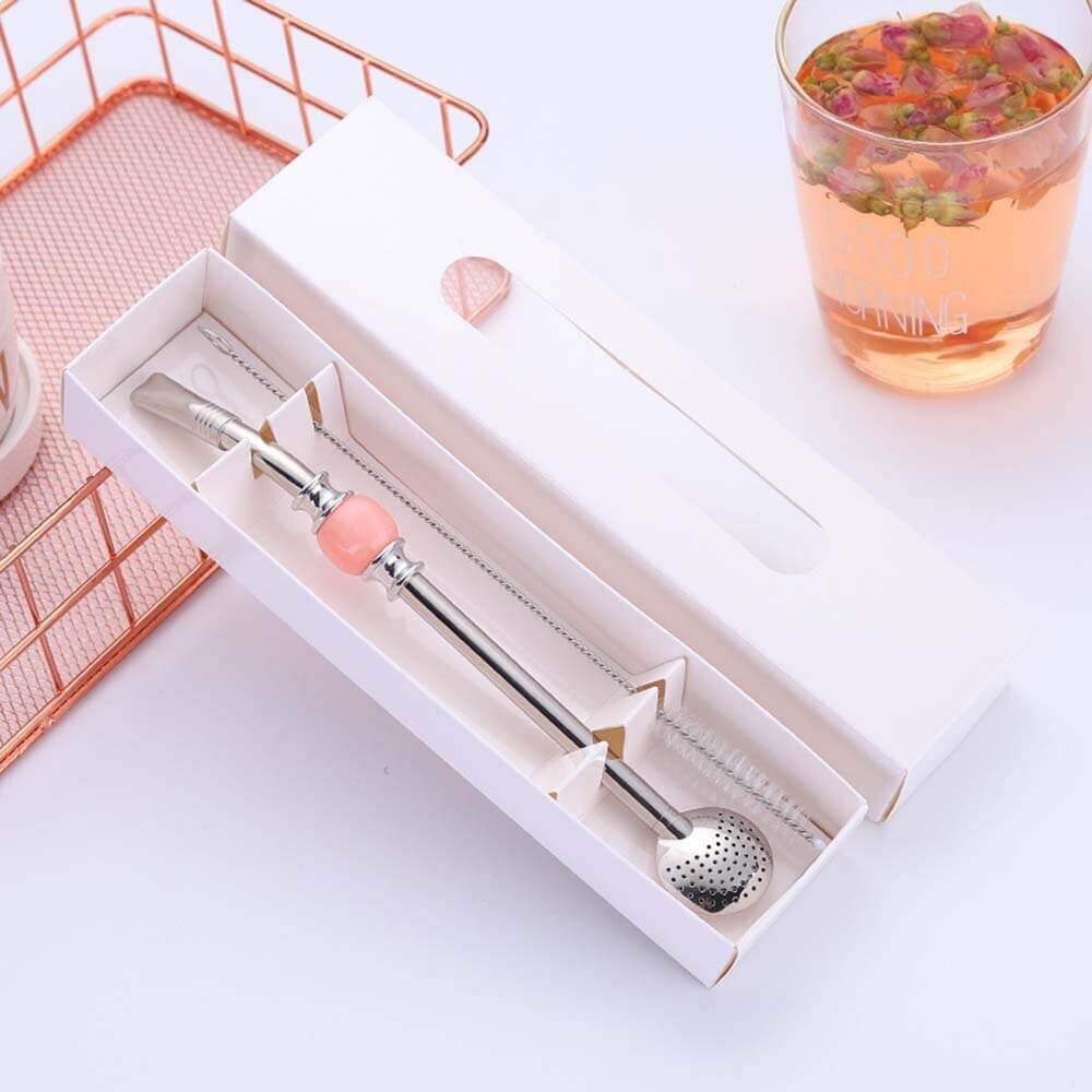 hilloo-paille-inox-avec-filtre-rose-16-5cm-r-utilisable image 4