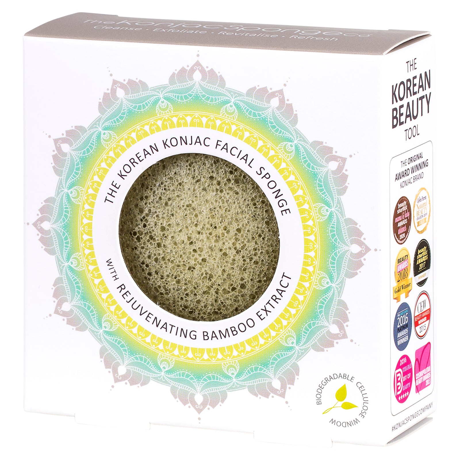 konjac-sponge-company-mandala-ponge-visage-bambou-anti-ge image 2