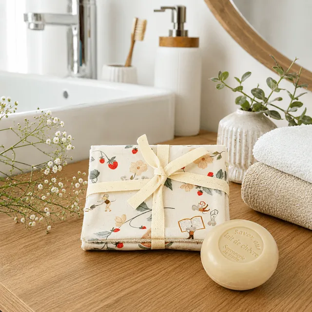 au-bonheur-de-petite-fleur-pochette-savon-jour-de-r-colte-coton-bio image 1