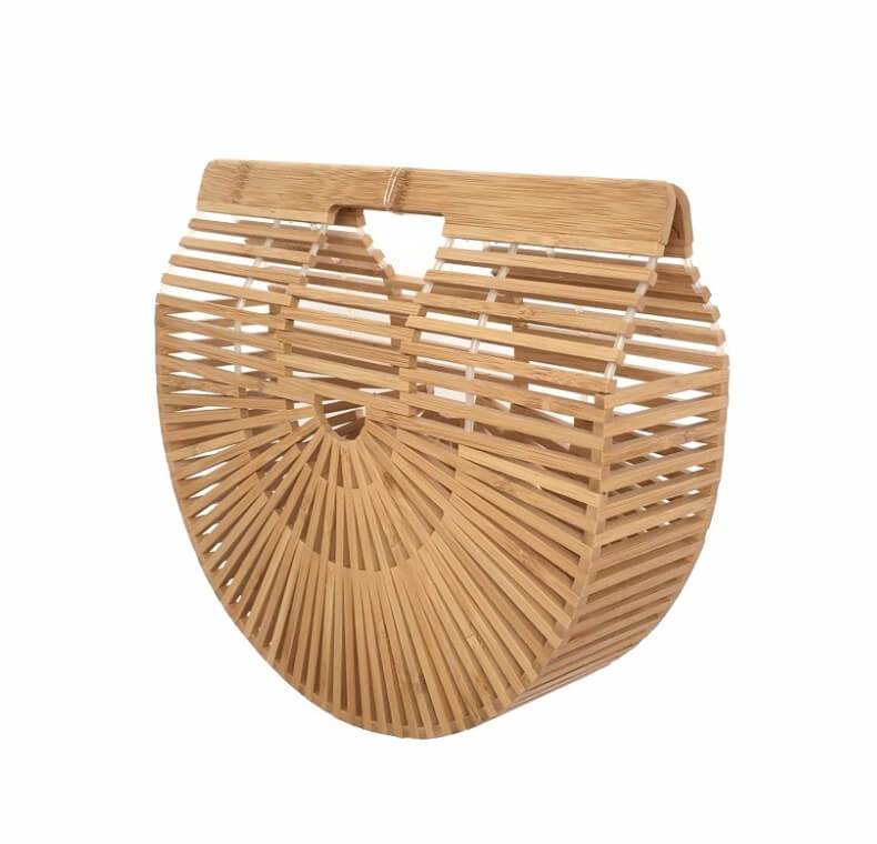 hilloo-demi-lune-sac-bambou-port-main-naturel-tendance image 2