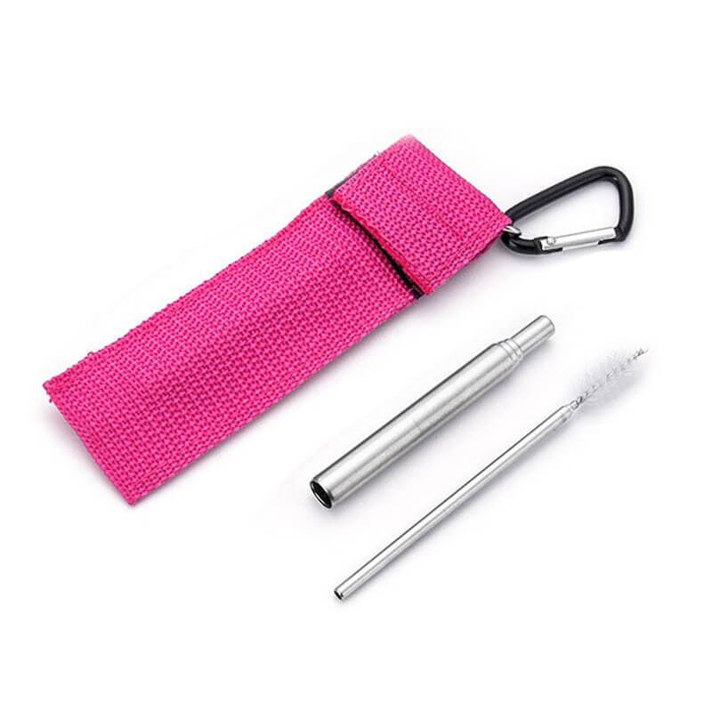 hilloo-pailles-inox-r-tractable-paille-bleue-pochette image 3