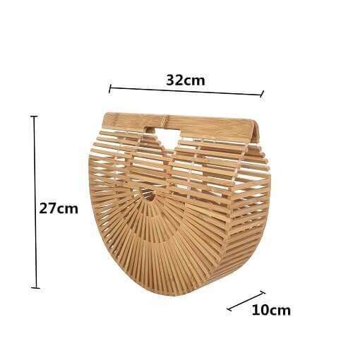 hilloo-demi-lune-sac-bambou-port-main-naturel-tendance image 4