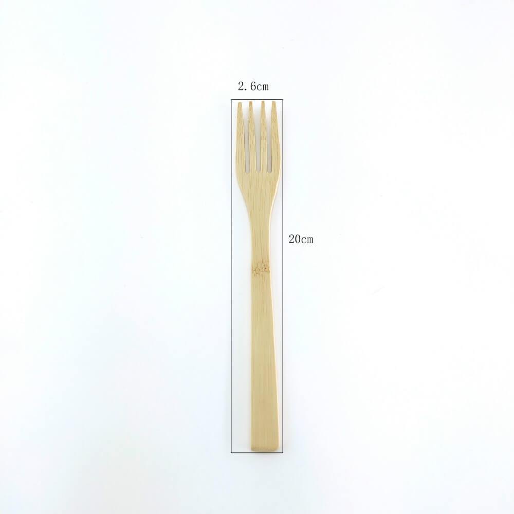 hilloo-couverts-bambou-fourchette-5-pcs-20-cm-naturel image 4
