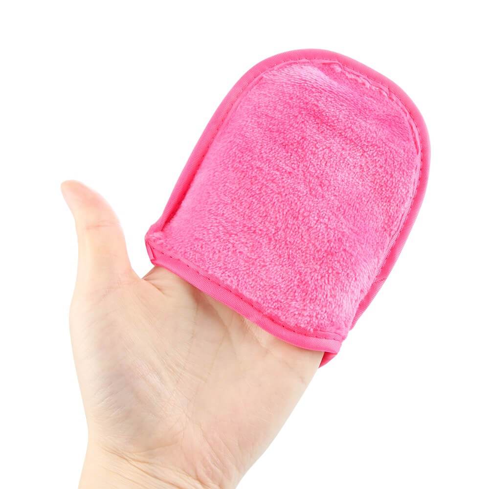 hilloo-gant-d-maquillant-lavable-microfibre-rose-rouge-1-pc image 5