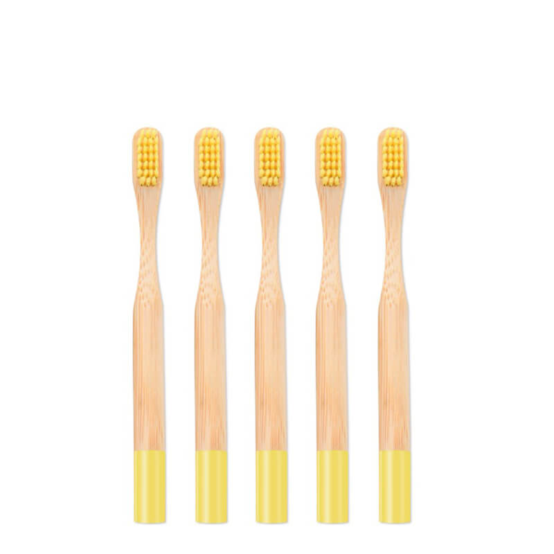 hilloo-brosses-dents-bambou-enfant-multicolore-5-pcs-souple image 1