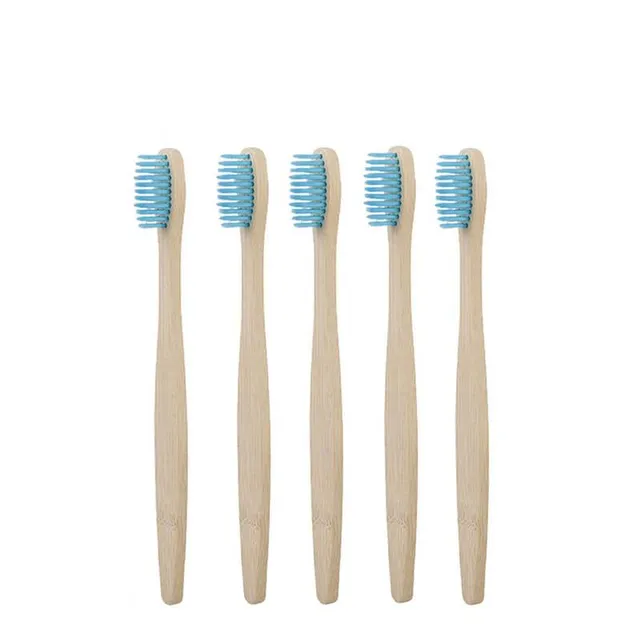 hilloo-brosses-dents-bambou-enfant-multicolore-lot-5-poils-souples image 1