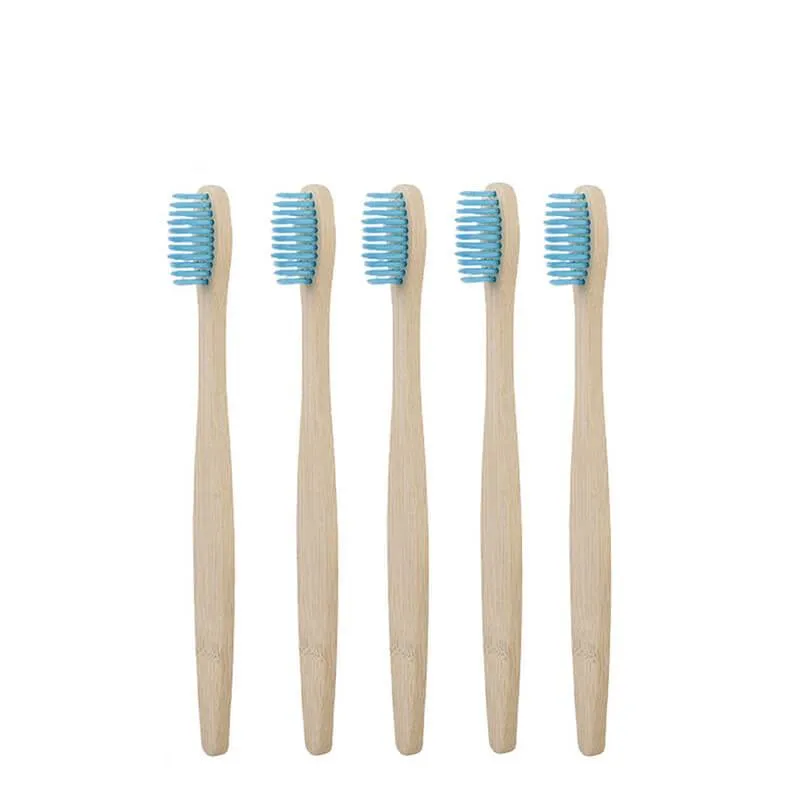 hilloo-brosses-dents-bambou-enfant-multicolore-lot-5-poils-souples image 1