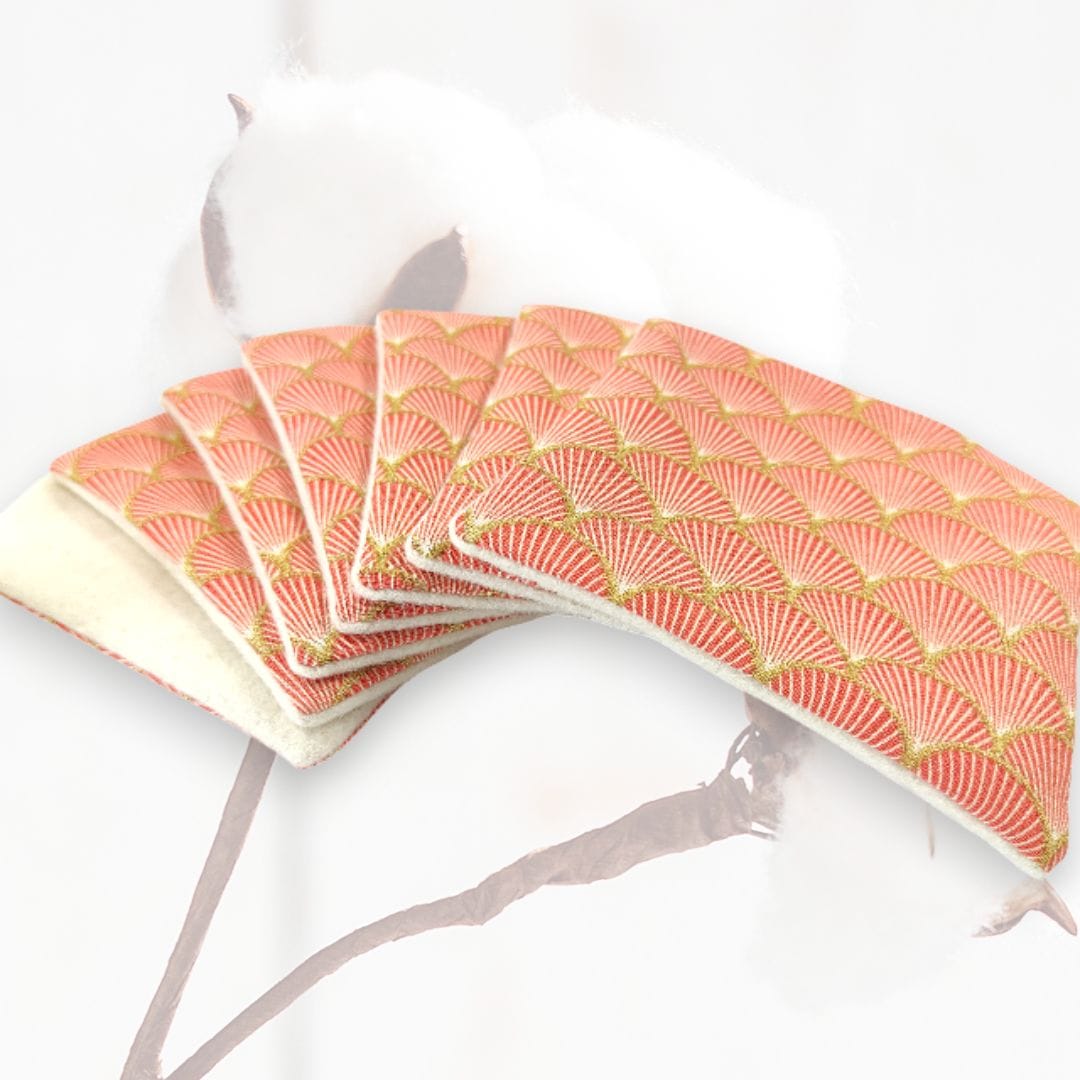 au-bonheur-de-petite-fleur-lingettes-lavables-ventail-orange-x7-coton-bio image 2