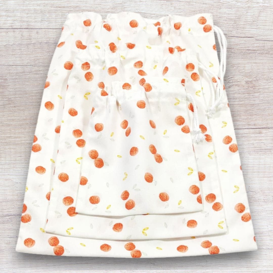 au-bonheur-de-petite-fleur-sac-vrac-bio-coton-p-ches-3-tailles image 1