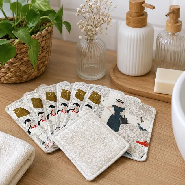 au-bonheur-de-petite-fleur-coffret-7-lingettes-coton-bio-10x10 image 1