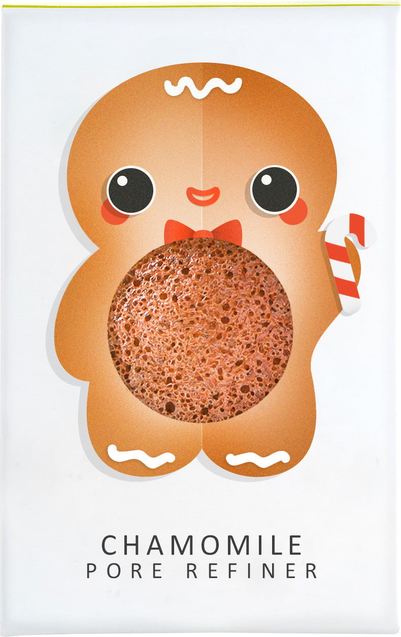 konjac-sponge-company-mini-gingerbread-ponge-visage-camomille image 1