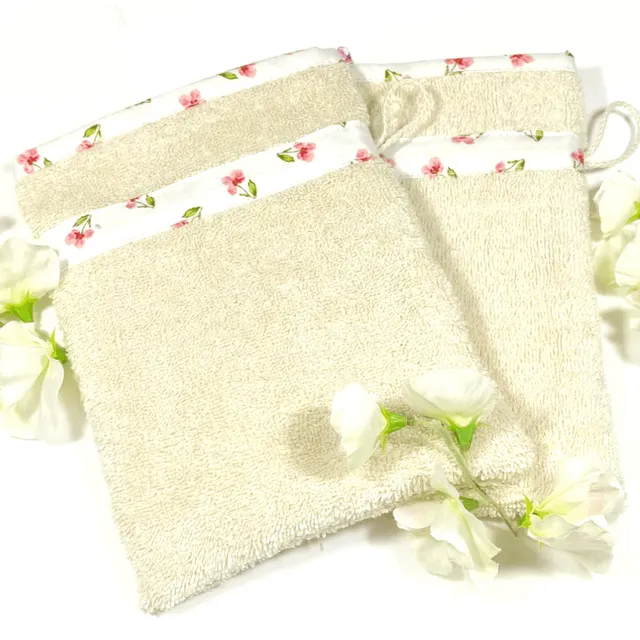 au-bonheur-de-petite-fleur-gant-de-toilette-coton-bio-pens-es image 1
