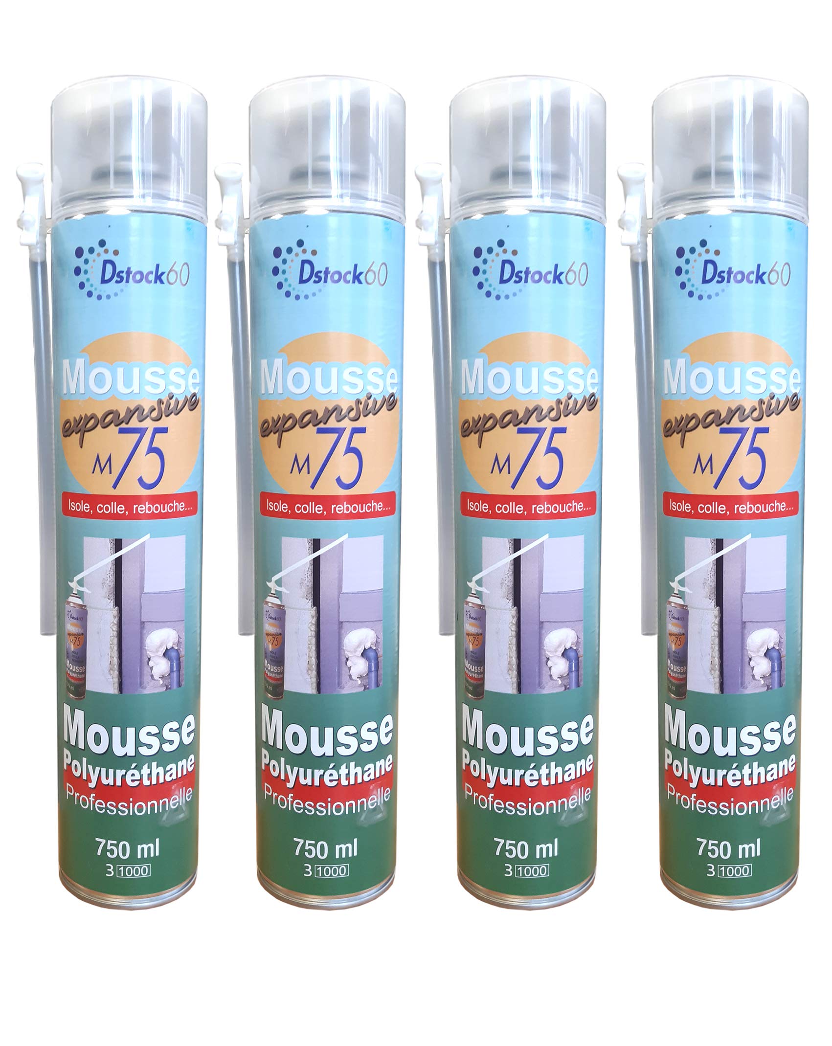dstock60-mousse-expansive-polyur-thane-750ml-lot-4-manuelle image 1