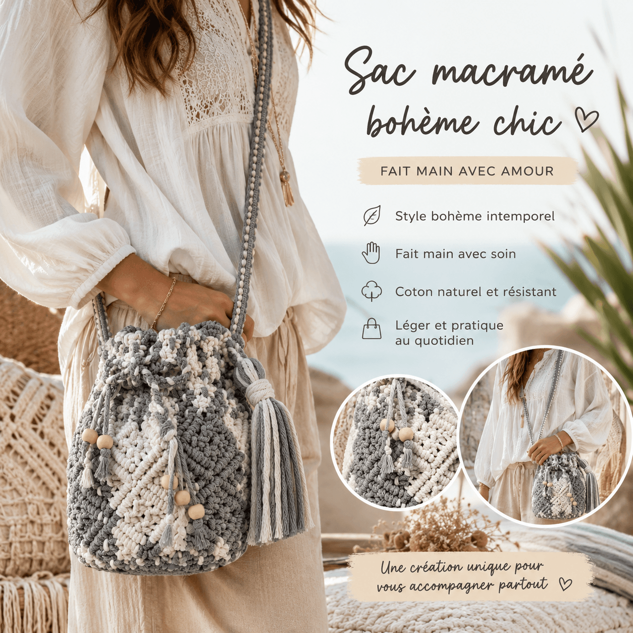 au-bonheur-de-petite-fleur-sac-macram-bandouli-re-gris-blanc-coton-fait-main image 2