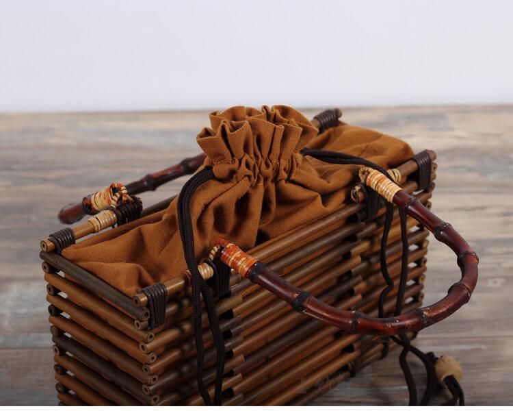 hilloo-sacs-bambou-vintage-sac-bambou-marron-fait-main image 4