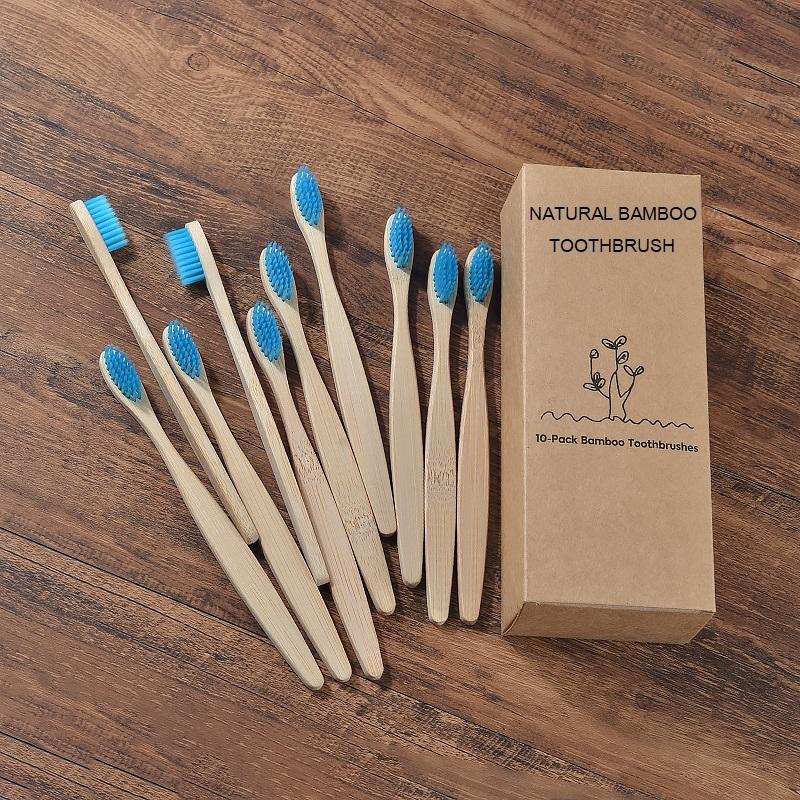 hilloo-brosses-dents-bambou-adulte-brosse-naturel-lot-10-multicolore image 5