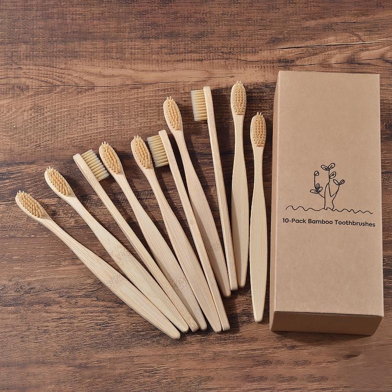 hilloo-brosses-dents-bambou-adulte-brosse-naturel-lot-10-multicolore image 7
