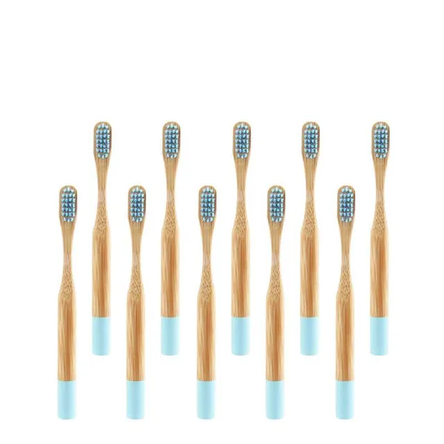 hilloo-brosse-dents-bambou-enfant-10-pcs-color image 1