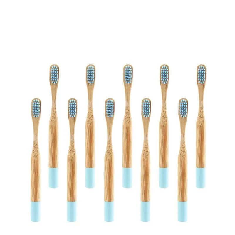 hilloo-brosse-dents-bambou-enfant-10-pcs-color image 1