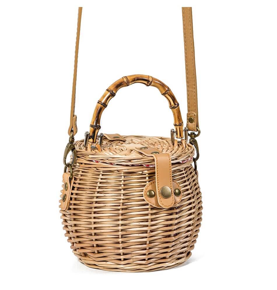 hilloo-sacs-bambou-panier-rond-sac-bambou-naturel-cuir image 2